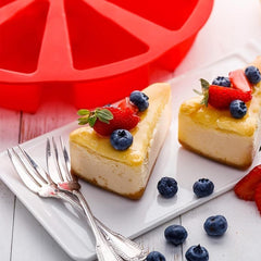 8 Triangle Silicone Cake Mould for Baking Pastry Easy Release