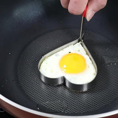 4pcs Stainless Steel Omelette Mold Frying Egg Cooking Tools