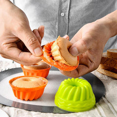 12pcs Silicone Baking Cups Reusable Cupcake Liners Muffin Liners Dishwasher Safe