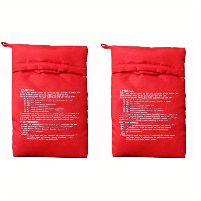 2pcs Reusable Microwave Potato Bags for Delicious Potatoes in Minutes