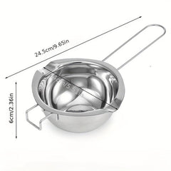 Stainless Steel Double Boiler Pot for Chocolate Melting and Butter Warming