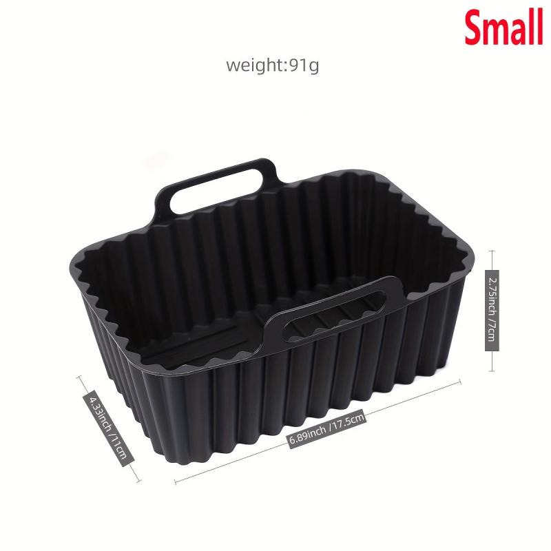 5pcs Silicone Air Fryer Liners Reusable Baking Tray Kitchen Gadgets