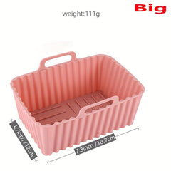 5pcs Silicone Air Fryer Liners Reusable Baking Tray Kitchen Gadgets