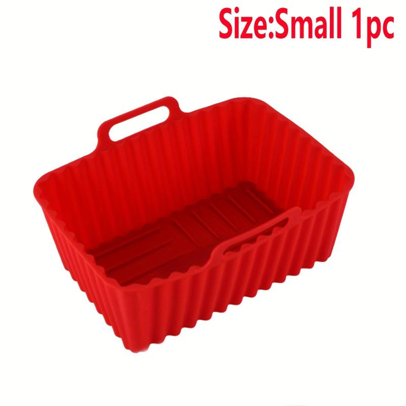 5pcs Silicone Air Fryer Liners Reusable Baking Tray Kitchen Gadgets