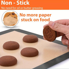 2pcs Silicone Baking Mat Non Stick Half Sheet Food Safe Tray Pan Liners