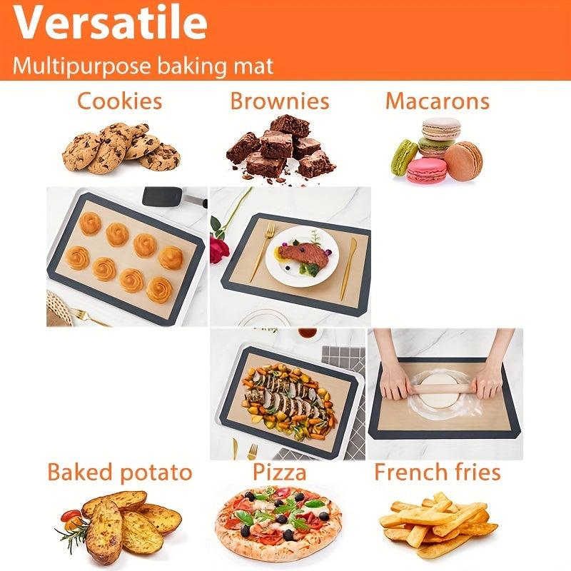 2pcs Silicone Baking Mat Non Stick Half Sheet Food Safe Tray Pan Liners