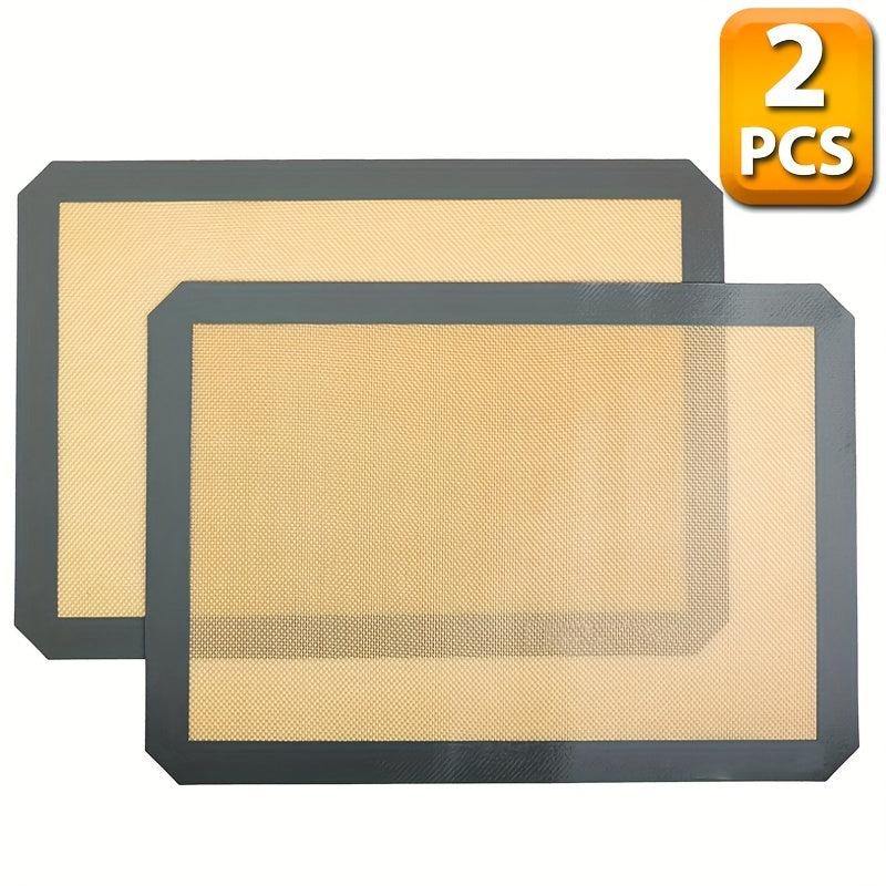 2pcs Silicone Baking Mat Non Stick Half Sheet Food Safe Tray Pan Liners