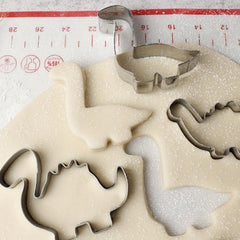 8pcs Dinosaur Cookie Cutters Stainless Steel Biscuit Molds Set