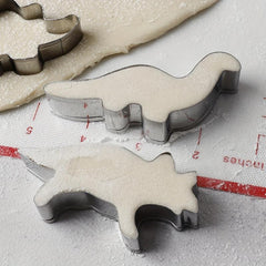 8pcs Dinosaur Cookie Cutters Stainless Steel Biscuit Molds Set