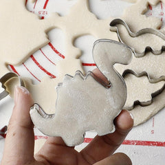 8pcs Dinosaur Cookie Cutters Stainless Steel Biscuit Molds Set