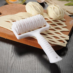 Ergonomic Kitchen Pastry Lattice Roller with Anti Slip Grip Handle