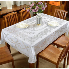 European Thickened Waterproof Tablecloth Rectangular Hot Stamping