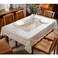 European Thickened Waterproof Tablecloth Rectangular Hot Stamping