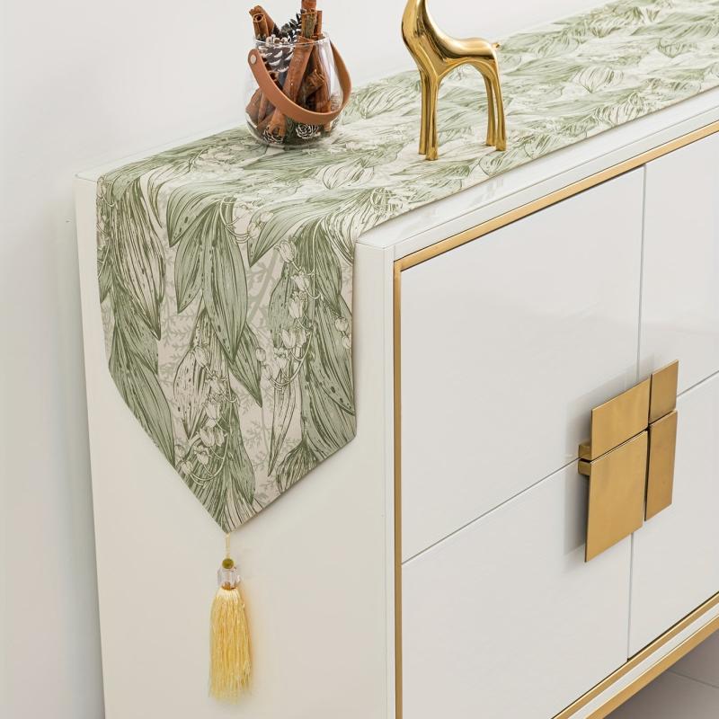 Polyester Table Runner Jacquard Craft Modern Ethnic Style Table Cover
