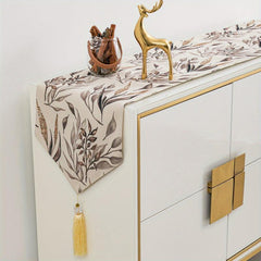 Polyester Table Runner Jacquard Craft Modern Ethnic Style Table Cover
