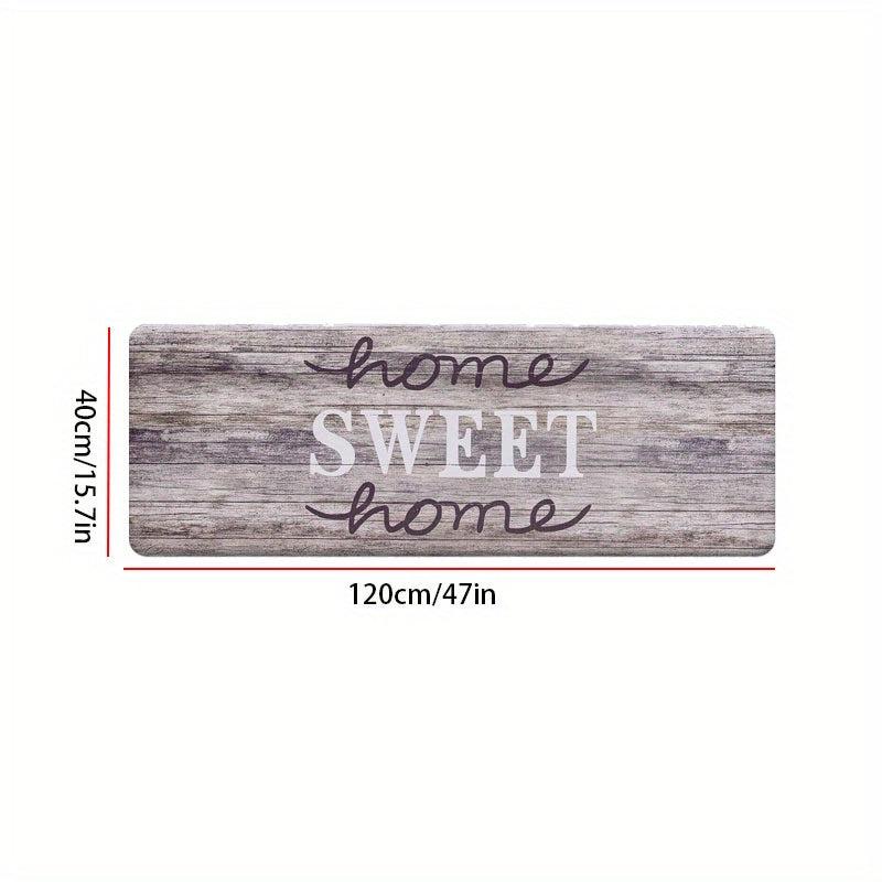 Wood Board Kitchen Rug Absorbent Non Slip Stain Resistant Waterproof Floor Mat