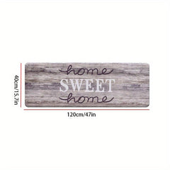 Wood Board Kitchen Rug Absorbent Non Slip Stain Resistant Waterproof Floor Mat