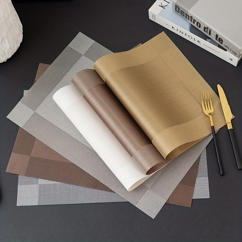 6pcs Reusable Placemats for Dining Table Decor