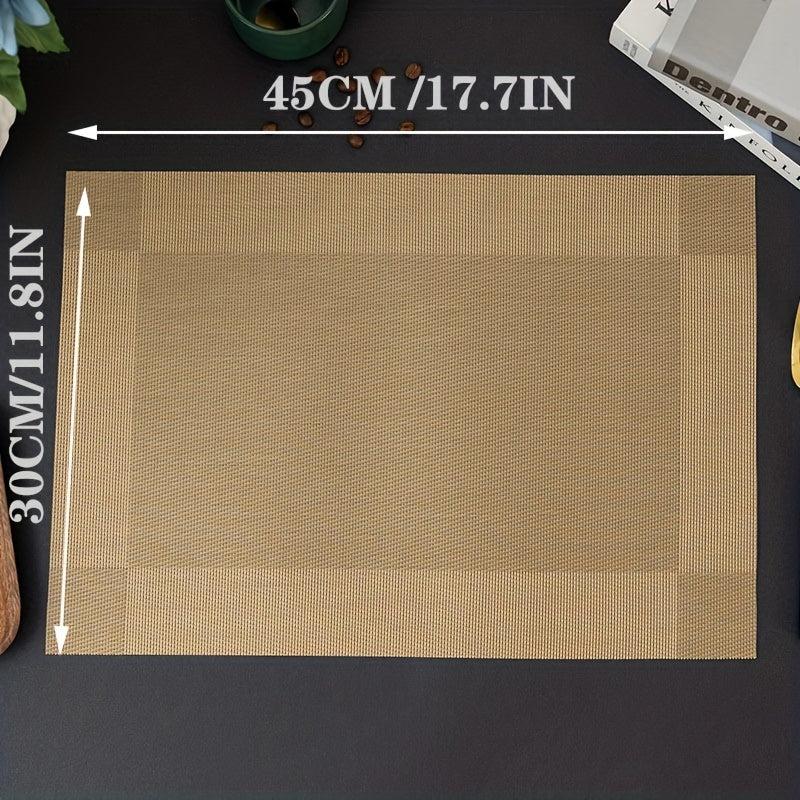 6pcs Reusable Placemats for Dining Table Decor