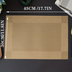 6pcs Reusable Placemats for Dining Table Decor