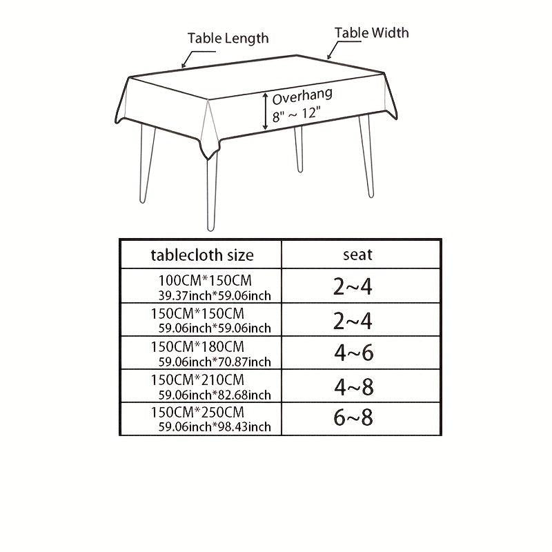 Rustic Floral Tablecloth for Outdoor Events and Home Kitchen