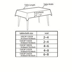 Rustic Floral Tablecloth for Outdoor Events and Home Kitchen