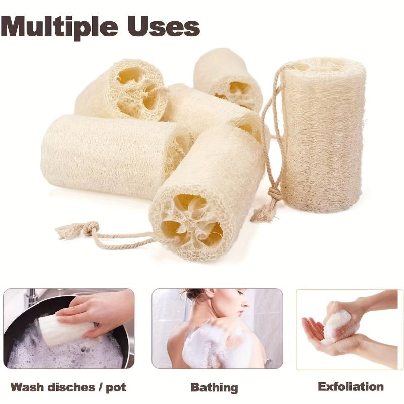 Loofah Bath Sponge Scrubber Cleaning Brush