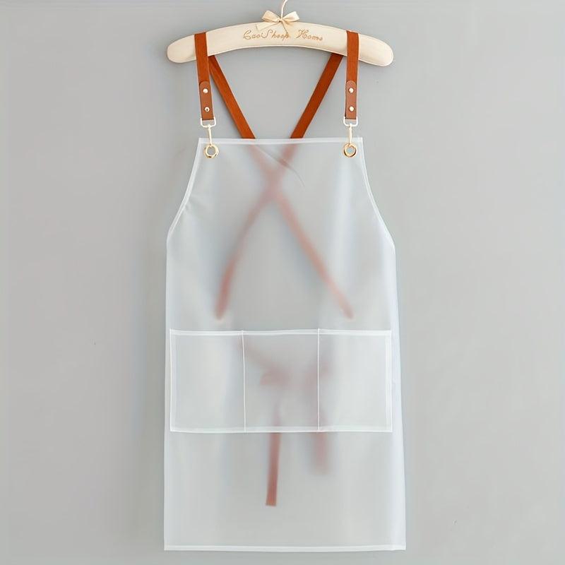 Waterproof Transparent Apron for Hair Stylists Barbers Chefs