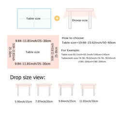 Vinyl Tablecloth Fabric Waterproof Table Cover European Style