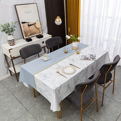 Vinyl Tablecloth Fabric Waterproof Table Cover European Style