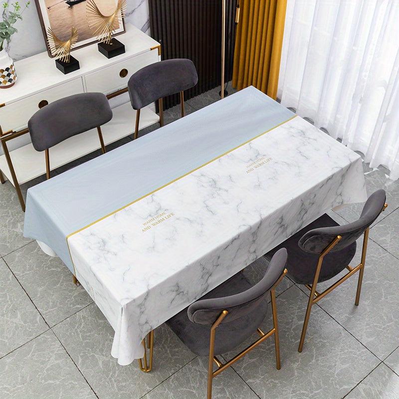 Vinyl Tablecloth Fabric Waterproof Table Cover European Style