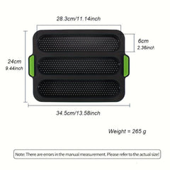 1pc Silicone Baguette Pan Non-stick French Bread Baking Mold