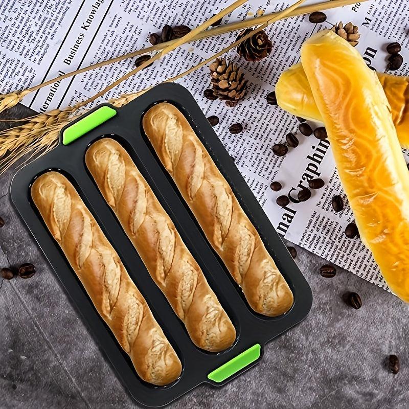 1pc Silicone Baguette Pan Non-stick French Bread Baking Mold