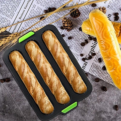 1pc Silicone Baguette Pan Non-stick French Bread Baking Mold