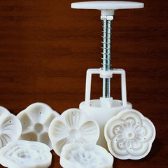 DIY Snowy Moon Cake Mold Circular Hand Pressing Type