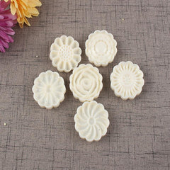 DIY Snowy Moon Cake Mold Circular Hand Pressing Type