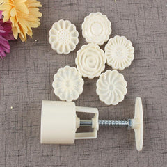 DIY Snowy Moon Cake Mold Circular Hand Pressing Type