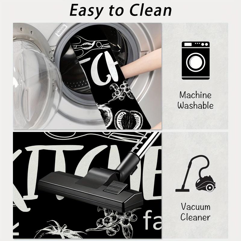 1pc Printed Kitchen Rugs Absorbent Non Slip Stain Resistant Floor Mat