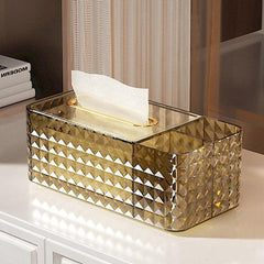 Functional Tissue Box with Storage - Organize Your Facial Paper and Dispenser