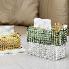 Functional Tissue Box with Storage - Organize Your Facial Paper and Dispenser