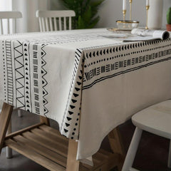 Boho Printed Tablecloth for TV Cabinet Coffee Table Kitchen Dining Desk