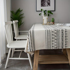 Boho Printed Tablecloth for TV Cabinet Coffee Table Kitchen Dining Desk