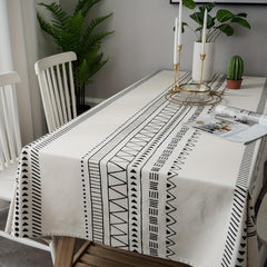 Boho Printed Tablecloth for TV Cabinet Coffee Table Kitchen Dining Desk