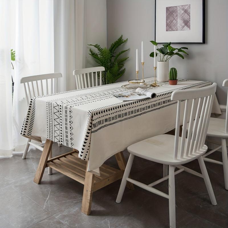 Boho Printed Tablecloth for TV Cabinet Coffee Table Kitchen Dining Desk