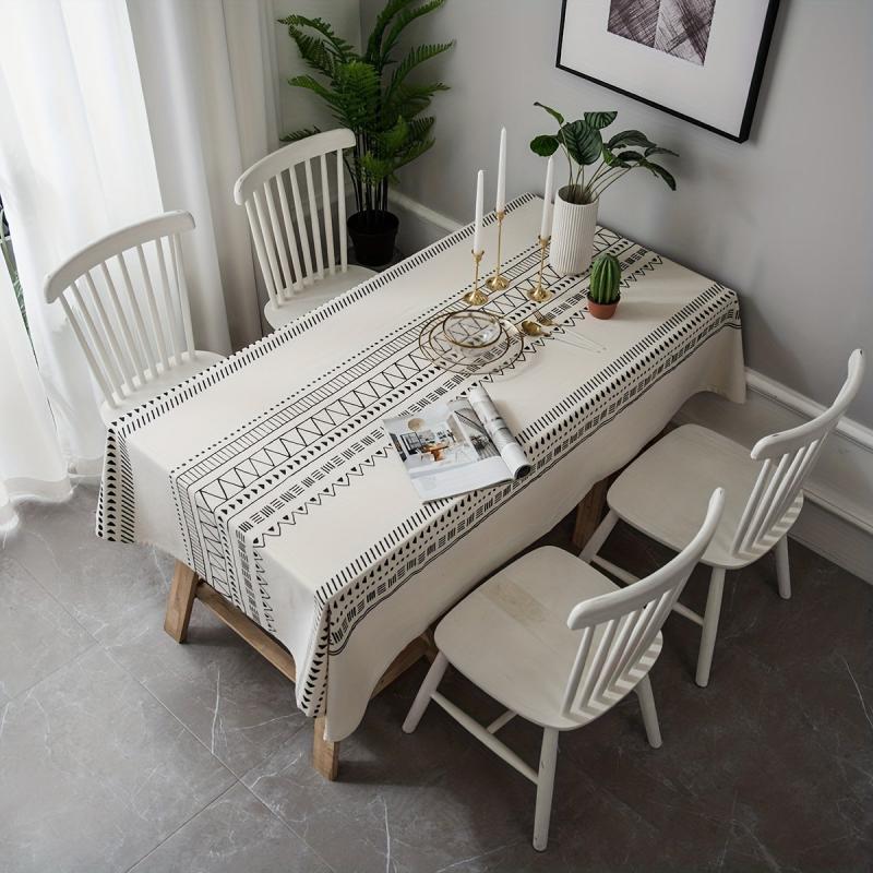 Boho Printed Tablecloth for TV Cabinet Coffee Table Kitchen Dining Desk