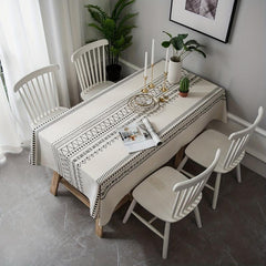 Boho Printed Tablecloth for TV Cabinet Coffee Table Kitchen Dining Desk