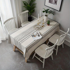 Boho Printed Tablecloth for TV Cabinet Coffee Table Kitchen Dining Desk