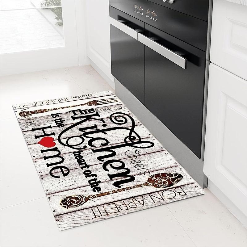 Farmhouse Kitchen Mat Waterproof Cushioned Comfort Mat Anti Fatigue Rug Xmas
