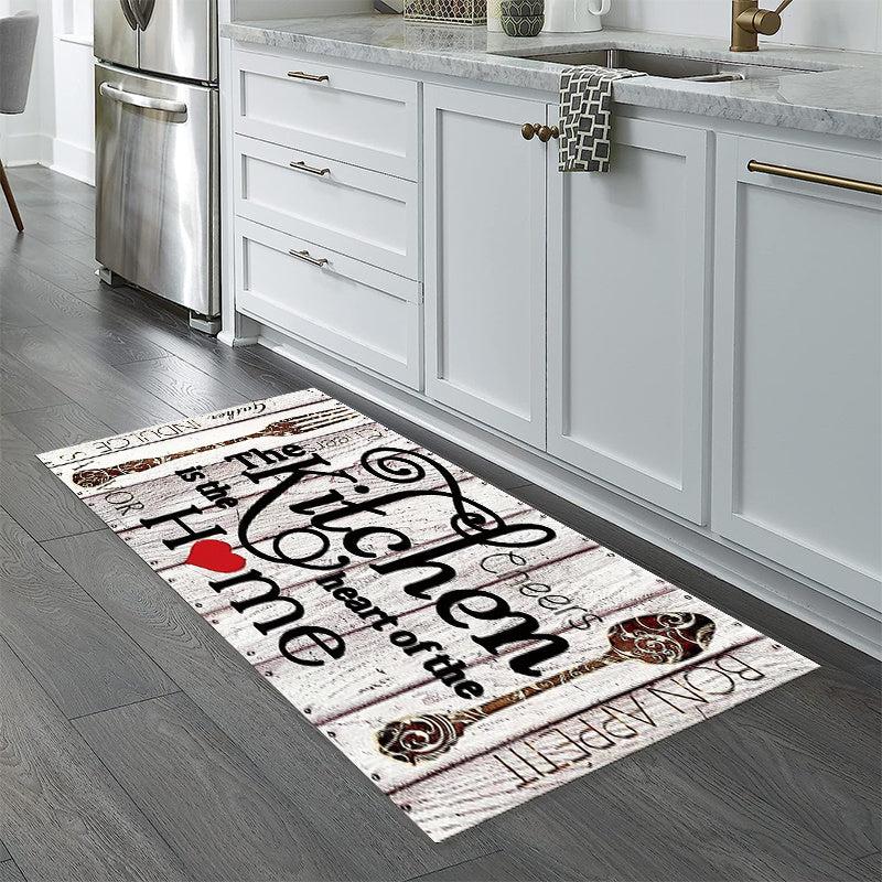 Farmhouse Kitchen Mat Waterproof Cushioned Comfort Mat Anti Fatigue Rug Xmas
