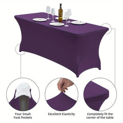 Stretchy PVC Tablecloth for Parties and Banquets